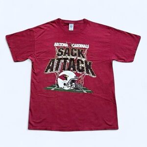 Vintage 1990s Arizona Cardinals Sack Attack T-Shirt XL